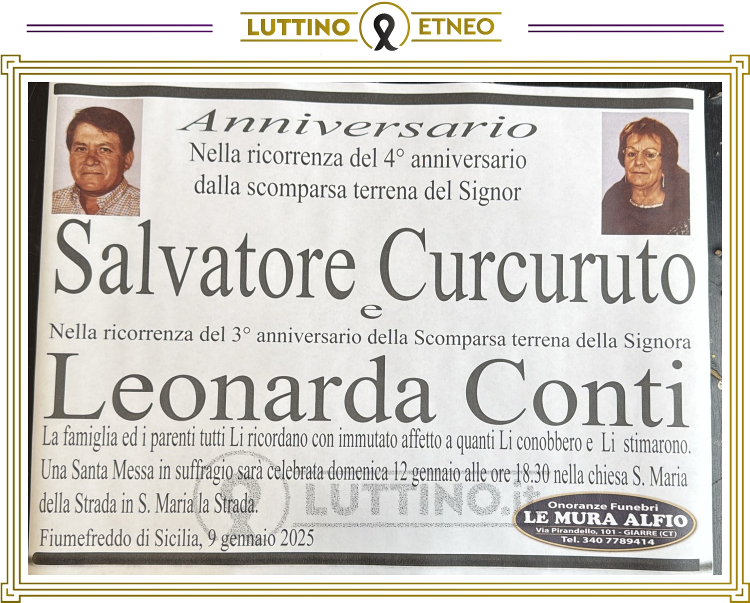 Leonarda Conti e Salvatore Curcuruto 